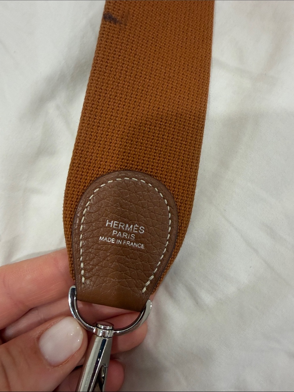 Hermes Brown Evelyne Leather Crossbody Bag - Picture 7 of 13